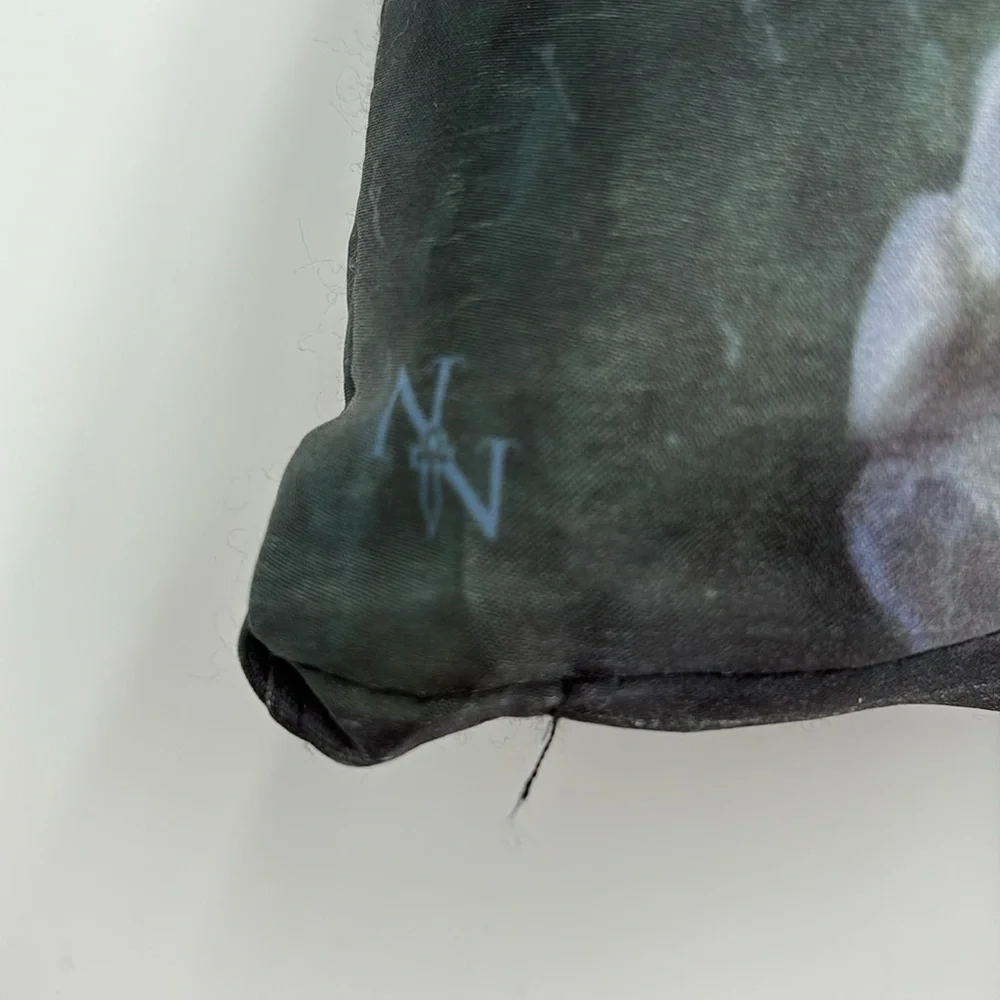 Anne Stokes Collection Mystical Wolf and Woman Satin Pillow